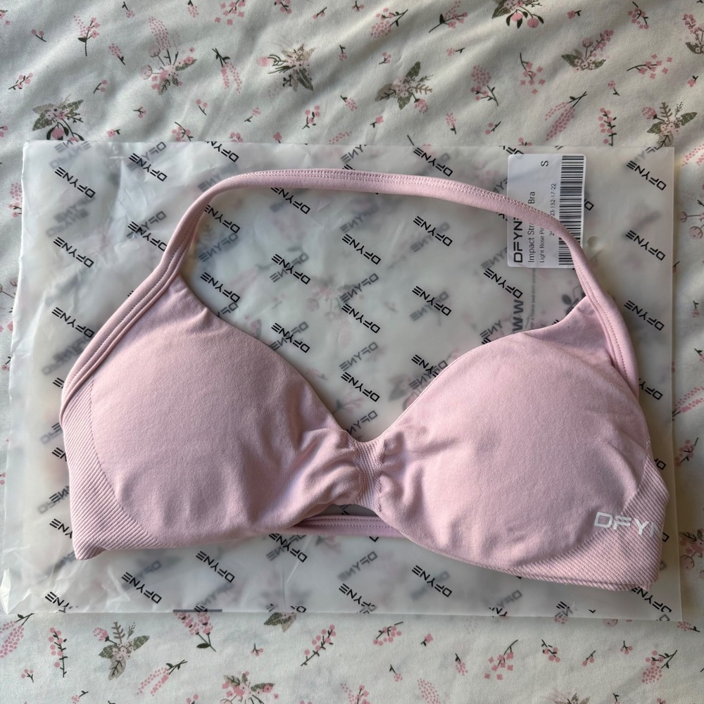 Dfyne impact strappy bra light rose pink small - Picture 4 of 6